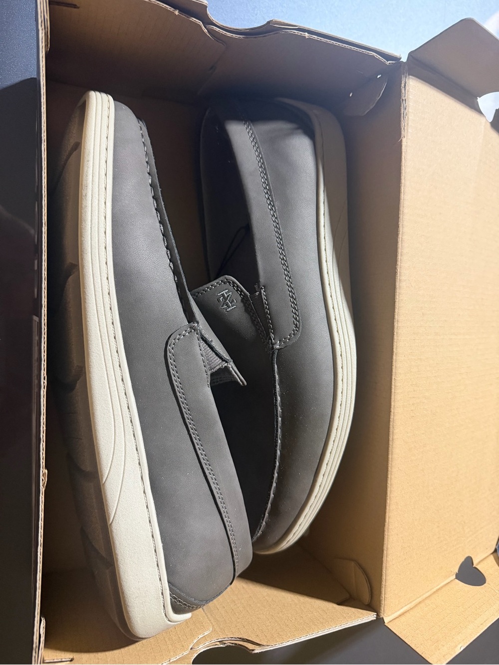 “New” Men's IZOD Slip-On Casual Shoes Gray size11